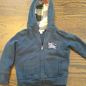 Burberry boys zip hoodie